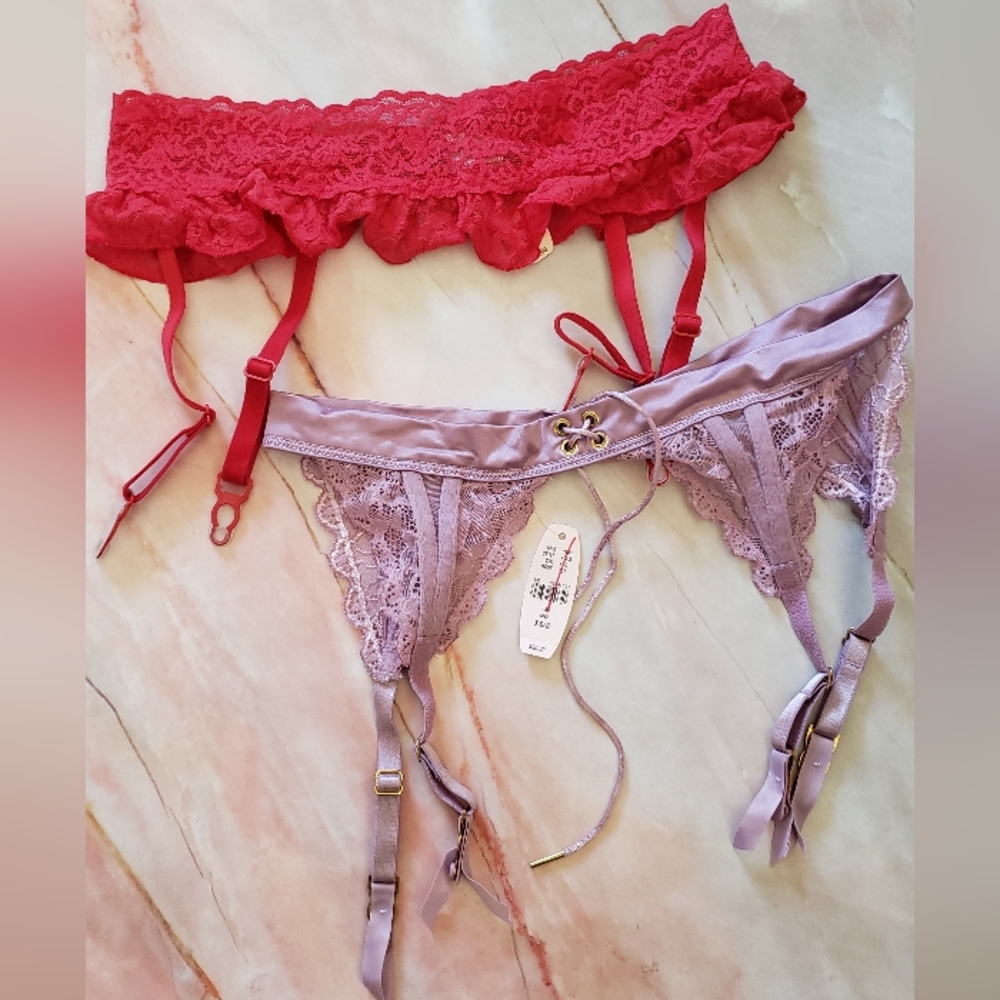 Set of 2 Victoria's Secret Garter Belts